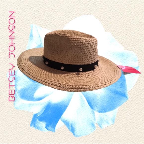 Betsey Johnson Accessories - 😎 BETSEY JOHNSON FEDORA STYLE SUN HAT